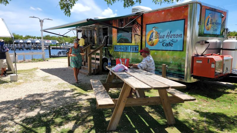 The Blue Heron Cafe is found at John Pennekamp Coral Reef State Park.