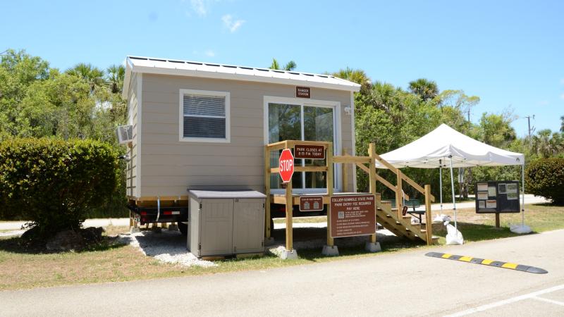 New ranger station building at Collier-Seminole State Park