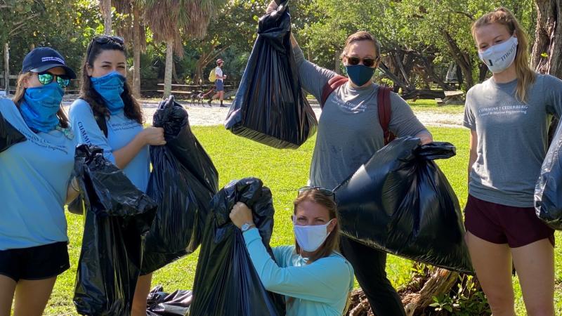 Volunteers at Bill Baggs Cape Florida State Park. 