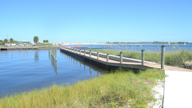 The dock at Eagle Harbor Marina.