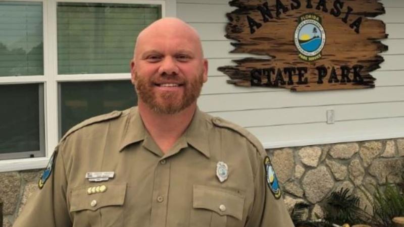 Anastasia State Park Ranger David Hardy smiling for the camera