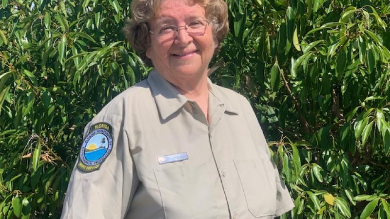 Sebastian Inlets Toll Collector Elizabeth Barrett smiling at the camera