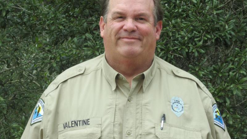 Park Ranger Steve Valentine is all smiles. 