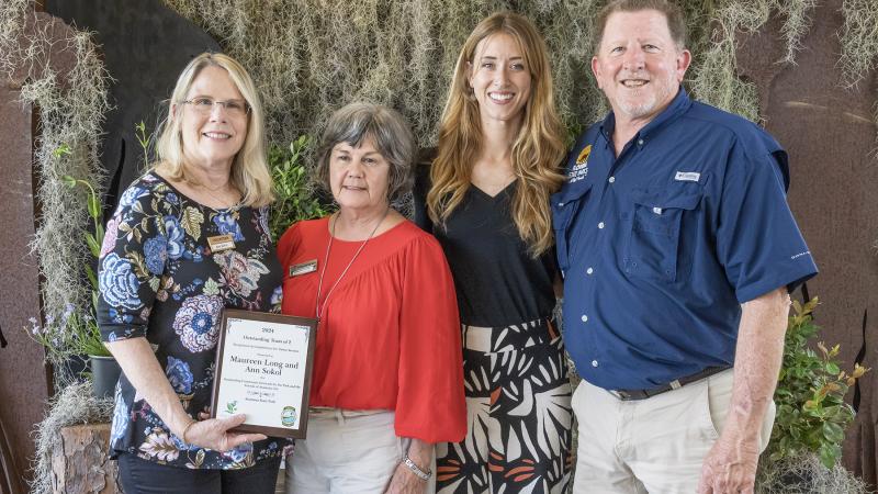 Chuck Hatcher with Maureen and Ann