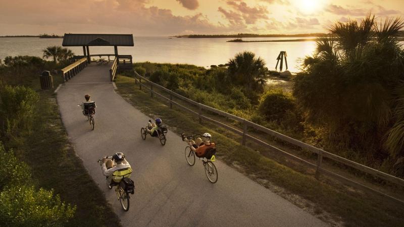 Withlacoochee Trail end at Gulf of Mexico