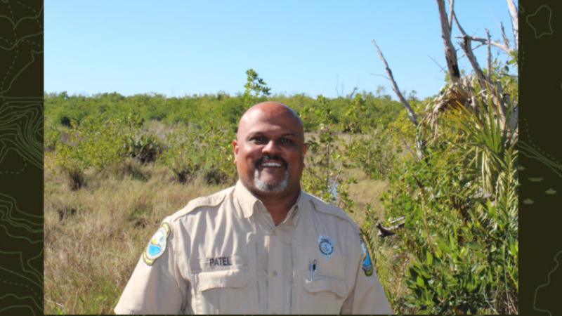 Maulik poses at Collier-Seminole State Park.