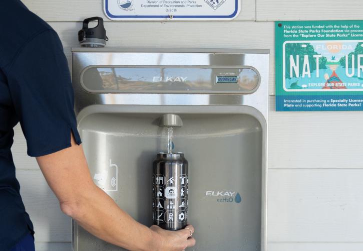 Filling bottle.