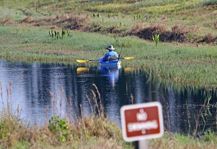 Kayak fisher at Colt Creek