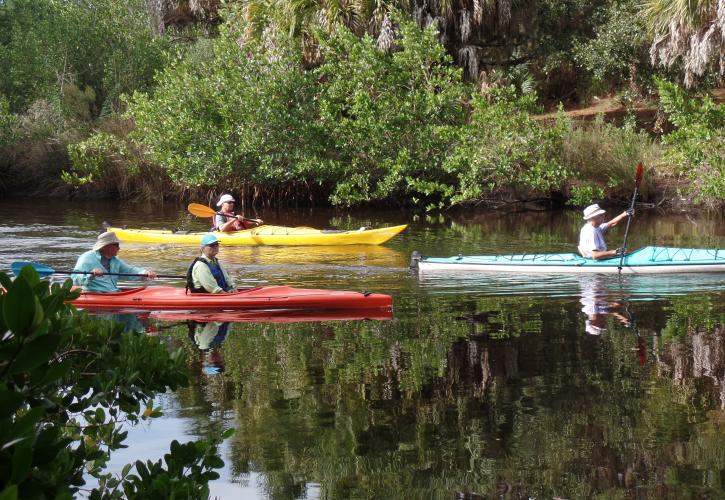 Kayakers at Oscar Scherer State Park