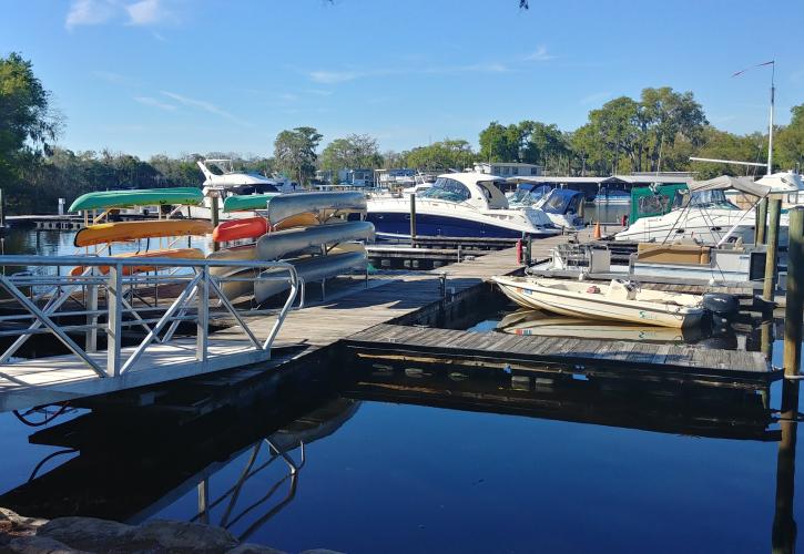 Boat Dock at Hontoon Island State Park