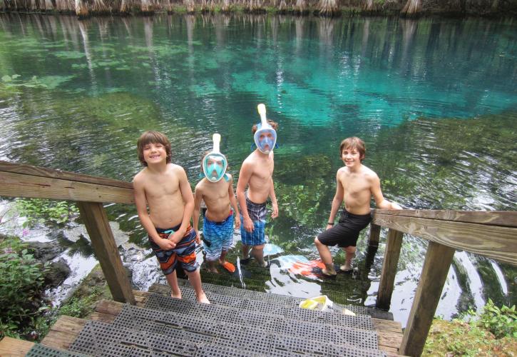 Swimming at Manatee Springs State Park