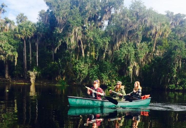 Canoeing at Blue Spring