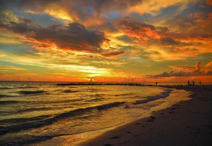 Honeymoon Island at Sunset