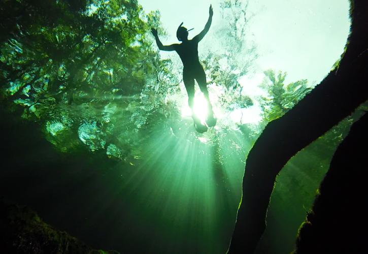 Swimming at Blue Spring