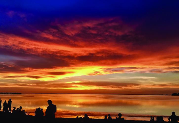 Amelia Island State Park at sunset