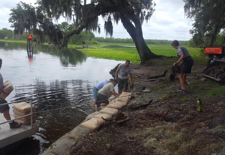 Bulkhead Reinforcement Project at Hontoon Island State Park
