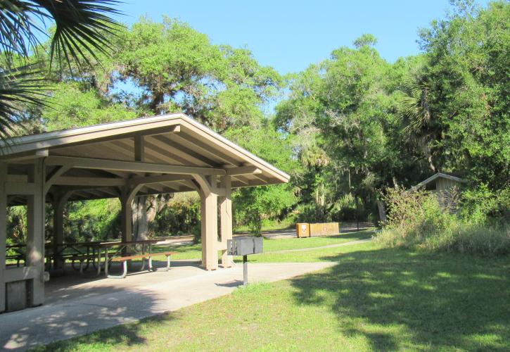 Clay Gully with waste bins and bathroom in sight