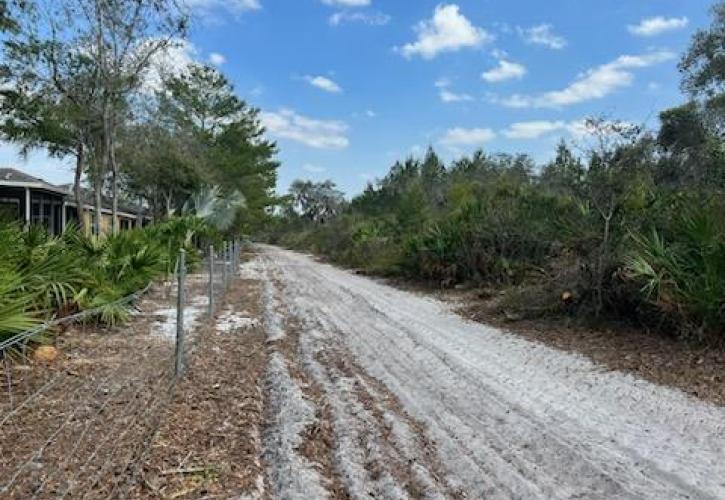 The fire break has been cleared and plowed.