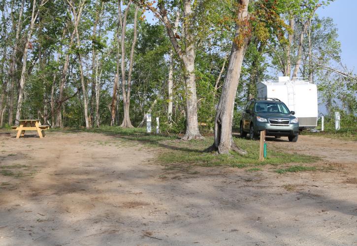 A view of the campground at Torreya.