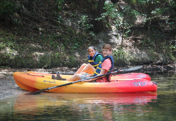 Kayakers enjoying the river