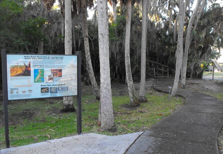 A view of the trail kiosk.