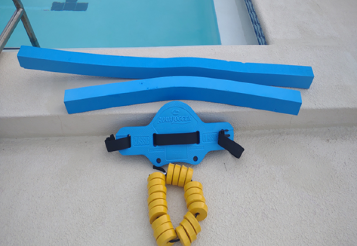 Aqua float that goes around your back.