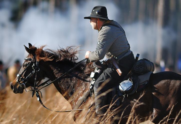 Olustee Battlefield Soldier on Horseback