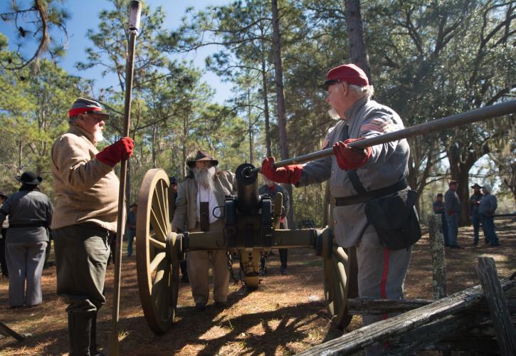 Olustee Battlefield Cannon Load