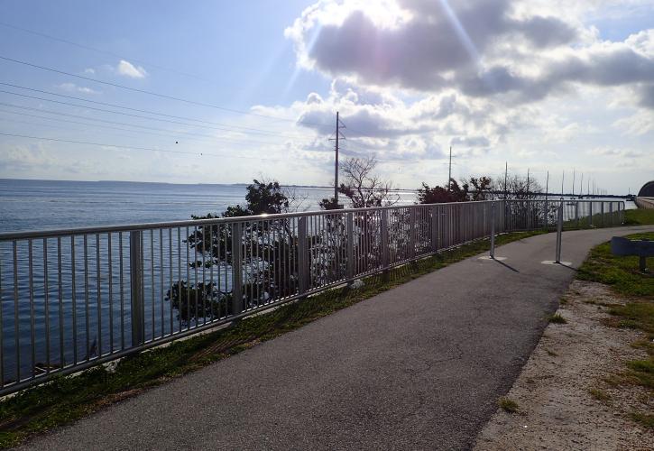 View of the Bay along the path at Channel 5 