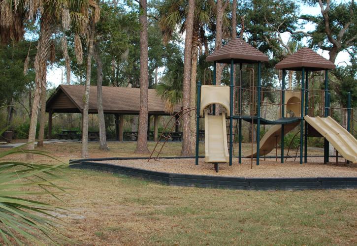 A view of the playground.