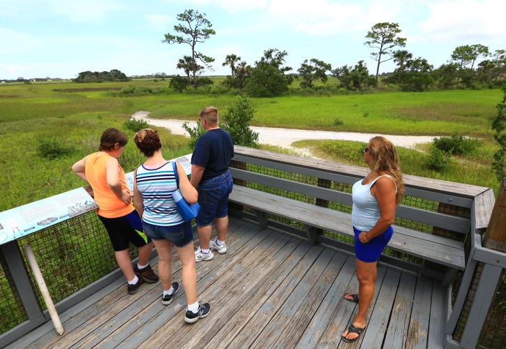 Visitors at Fort Mose