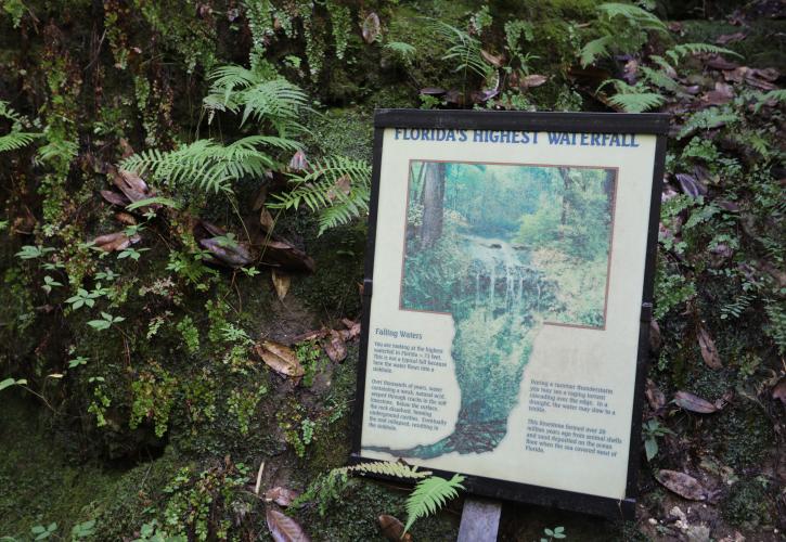 Falling Waters Sign