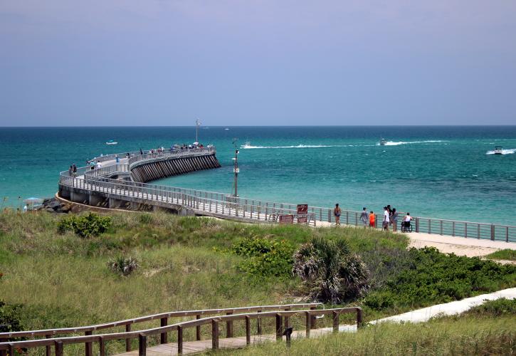 View of jetty and pier