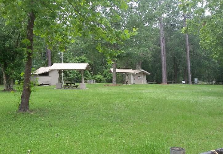Shelters and restroom at Nat. Bridge