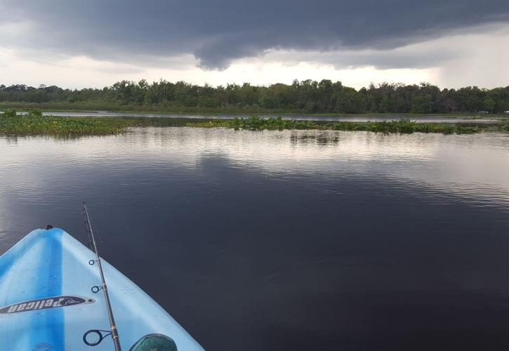 Storm rolling in at Hontoon Island State Park