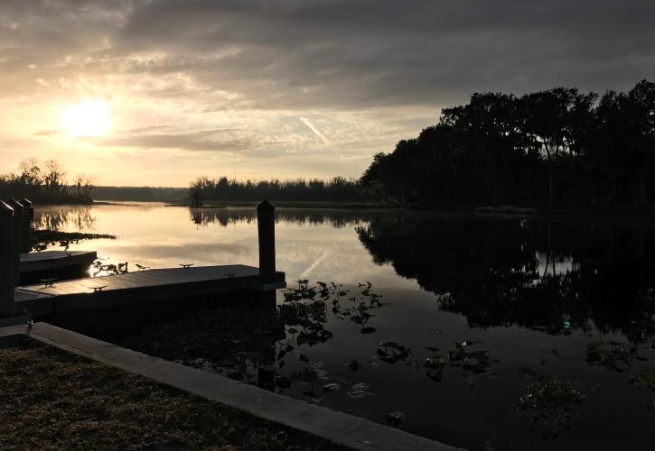 Sunrise on the St. Johns River at Hontoon Island State Park