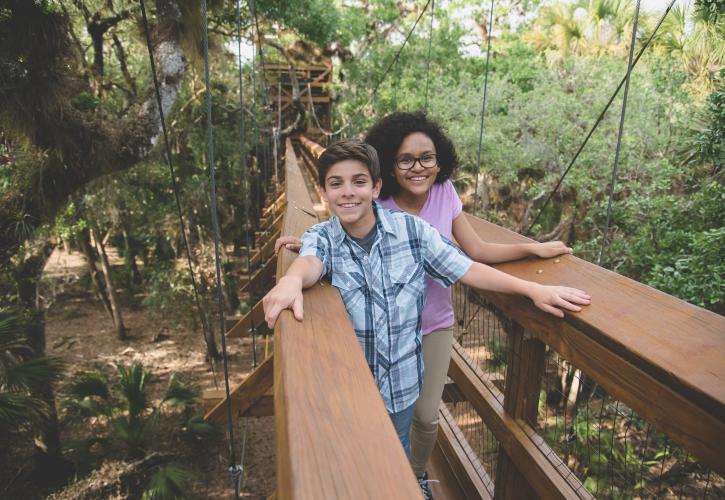 Children on the bridge