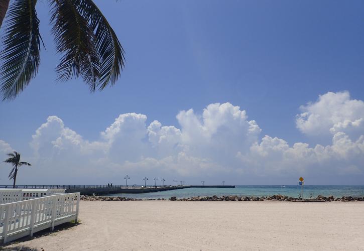 View of the beach in Key West from the Florida Keys Overseas Heritage Trail