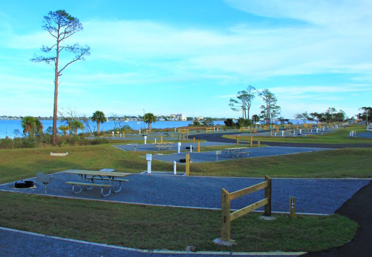 Facing east over Lower Grand Lagoon.