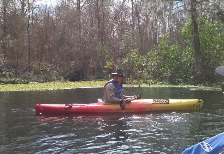 Paddling in the River at Ichetucknee Springs State Park