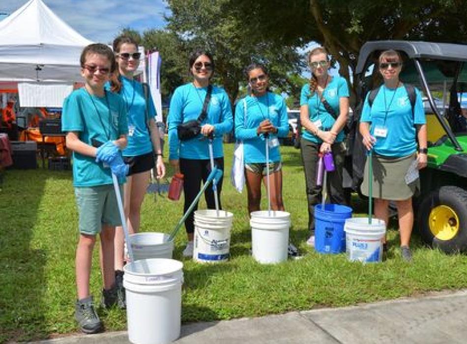 Volunteers at Fire Fest