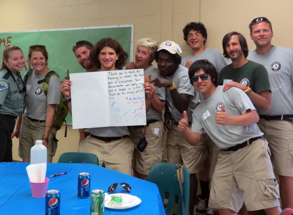 Andi Henry (second from left) celebrates with her FLCC team.