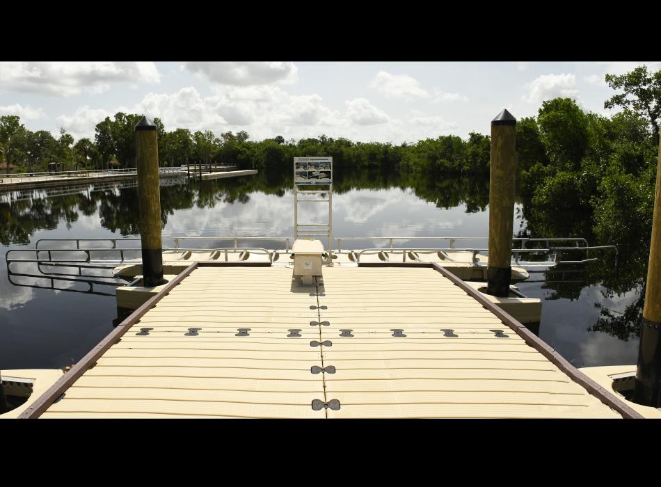 Canoe launch at waters edge