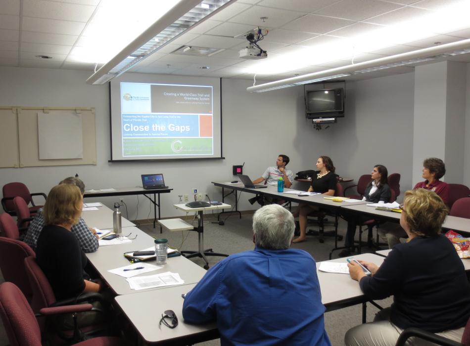 A view of the participants at a planning meeting.