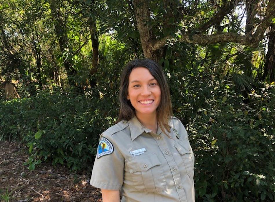 A picture of Carrie, the Park Services Specialist at Hontoon Island