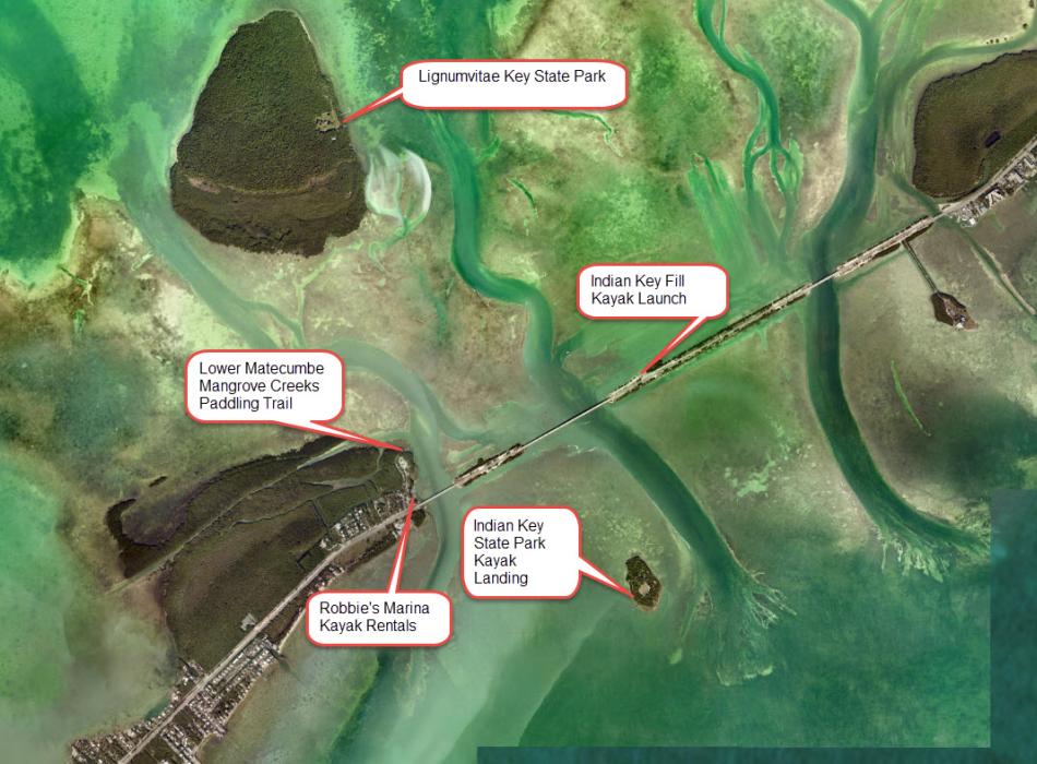 Kayak Launches and Landing Lignumvitae Key State Park