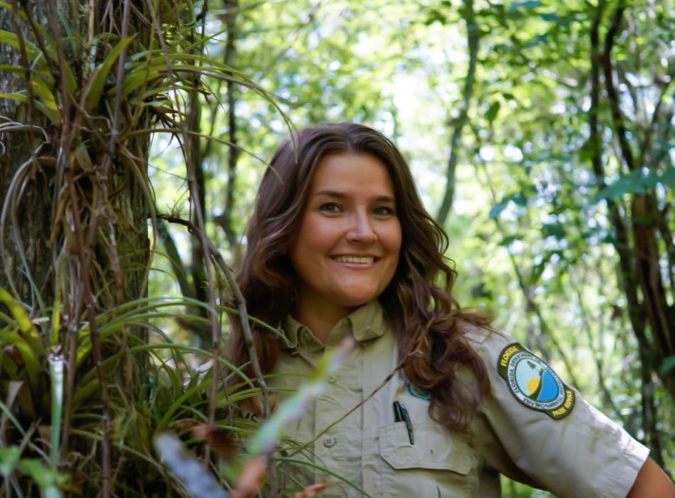Park Service Specilaist Laura Adams. 