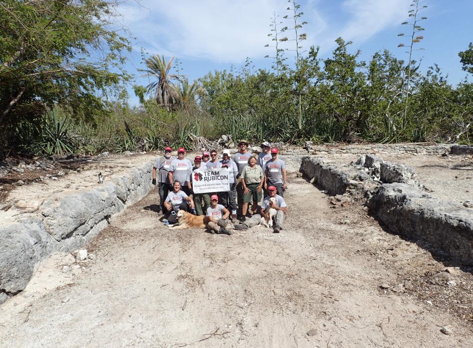 Team Rubicon group photo in Warehouse feature 