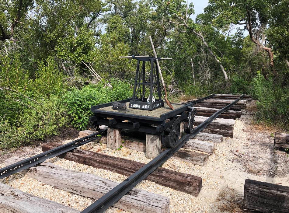 A view of an old sidecar from the railroad's early days.