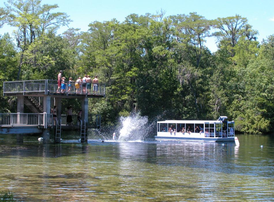 Diving tower at Wakulla Springs